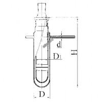 Сосуд с рубашкой с пробкой, эскиз 2-483 sim